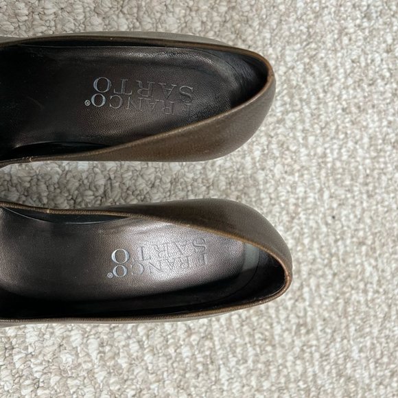 Franco sarto brown pointed toe pumps heels size 8.5 - Picture 5 of 10